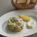 Salmon and avocado tartare