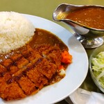 Naiagara - カツカレー 990円、大森券(ライス＆ルウ大盛) 200円、コールスロー単品 無料(通常200円)