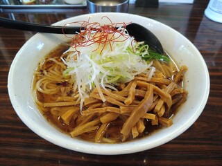 Membafuuraibou - しょうゆらーめん 800円 メンマ 120円 大盛無料