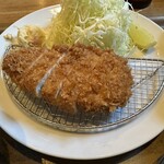 Ponchiken - 【2024.1.30(火)】ランチ定食（大盛・ロース120g）1,180円のロースカツ