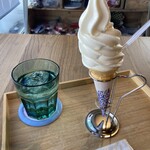 ポッケ カフェ - ソフトクリーム150円