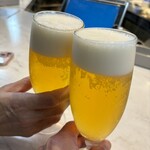 Kouhaku - 先づは生ビールで乾杯