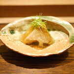 虎白 - 「蒸物」鮑、茄子、肝