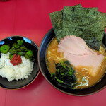 横浜ラーメン 相馬家 - 家系味噌800円＋無償ライス