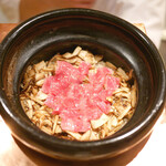 虎白 - 牛肉と松茸の炊き込みご飯