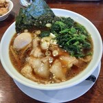 Menya Hideyoshi - 長岡醤油・ほうれんそう・味玉・海苔