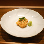 虎白 - 「造り」鮟肝のなめろう仕立て