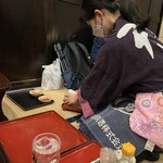 秋田長屋酒場 - かつお節作成中