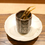 虎白 - 「揚物」小鮎、トリュフソース