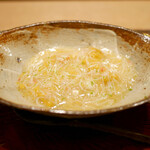 虎白 - 「凌ぎ」毛蟹と雲丹餡かけ、飯蒸し