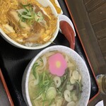 肥前うどん 翔 - 姫定食(カツ丼、山菜うどん)