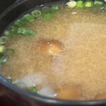 とんかつ和泉 - 滑子の味噌汁