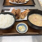 サッポロ餃子製造所 - タレザンギ定食　ご飯大盛り