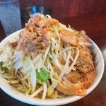 ラーメン二郎 - ぶた小ラーメン　ニンニクアブラ