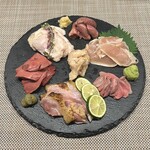 [名產] 大山雞肉刺身6種拼盤