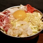 Okonomiyaki Monja Teppanyaki Ogata - お好み焼きミックス(いか えび 豚 チーズ)