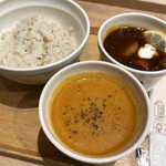 スープストックトーキョー - オマール海老のビスク、東京ボルシチ