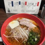 ラーメン若松 - 初めての背脂抜きにカルピスバター…美味！アリ！歳を重ねるとアッサリが美味しい(笑)