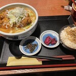 Kobincho - 鶏パーコーみそうどん　　じゃこ山椒ご飯