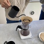 chufff cafe  - 早速、実技！