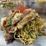 Okonomiyaki Hirano - ソバビビンバ、塩だれイベリコ豚トロ