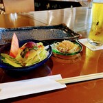 碧 - サラダとパパイヤのおひたし