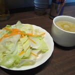 Ikinari Suteki - セットサラダ　スープ