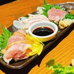 Koshitsumeibutsutoriryouritorisen - 肉刺し3種盛り