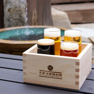 We offer 4 types of local beer from Kyomachiya where you can enjoy different tastes.