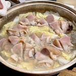 温石 - 白菜と蛤 蓮根団子鍋