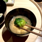 温石 - 味噌汁 芽キャベツ