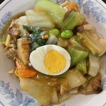 中国料理 秀鳳 - 五目焼きそば(揚げ麺にあんかけ)