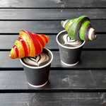 コクリコブラン - バイカラークロワッサン／ルージュ、抹茶