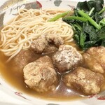 中国飯店 - 排骨麺（揚げ豚のせスープそば）