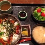 和彩　かくや - うなぎまぶし温玉丼定食