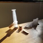 酒楽亭 空庵 - 卓上調味料（鴨はち専用にんにく酢）