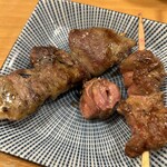 大衆日本酒バル ふとっぱらや - 見てみて！この白レバーのトロプル加減を！！ぷるっとな。塩加減も良し！140円は本当は素晴らしいコスパ！