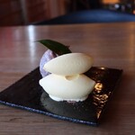 さじこよみ - 豆乳ジェラート2段重ね♪