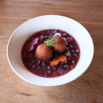 さじこよみ - 根菜と人参団子の塩麹スープ