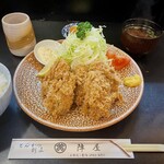 陣屋  - カキフライ定食