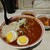 蒙古タンメン中本 - 料理写真:極味噌卵麺背脂トッピング、単品麻婆、プチスープ。