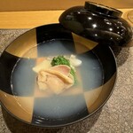 歩路庵 - 明石のタイと地蛤と菜の花を添えて