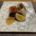 歩路庵 - 鯖の焼き春巻き
