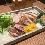 焼鳥  吉祥 - 名古屋コーチンもものたたき。おいしい！！