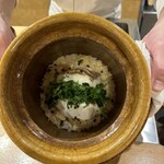 おかもと - 穴子と牛蒡の炊き込みご飯