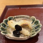 おかもと - マナガツオの味噌漬け、黒豆