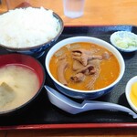 永井食堂 - 『もつ煮定食（590円税込）』