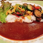 珈琲美人 文月 - イタリア野菜カレー(1000円)