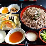 めん処 きりしま茶屋 - 天ぷら十割ざるセット