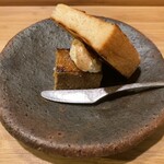 根津 焼鳥 照隅 - 白レバーのパルフェ